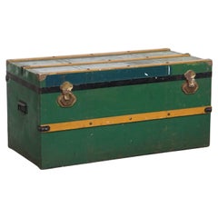 Large Antique Travel Trunk / Coffee Table from the Early 1900s with Handles