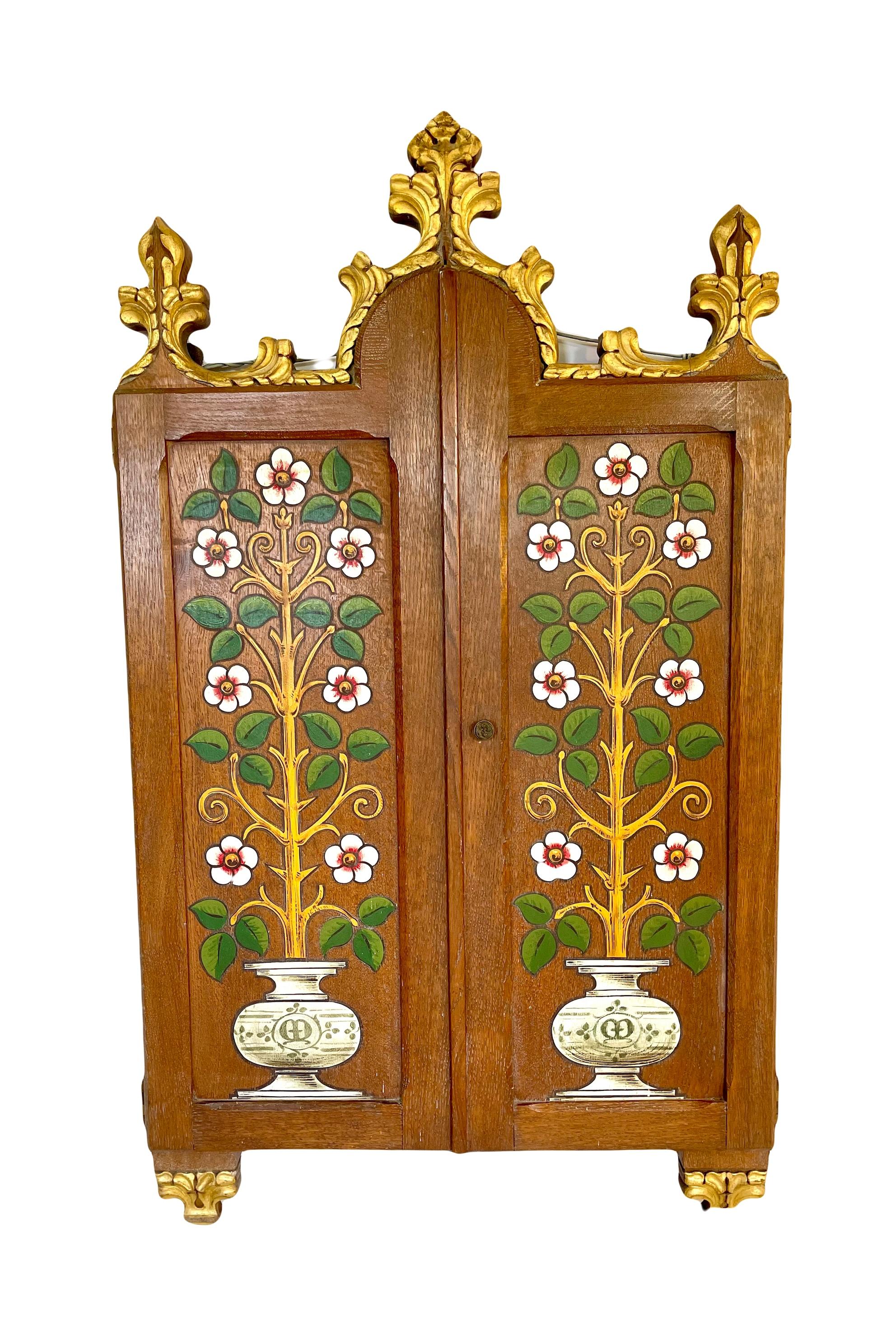 19th Century Large antique triptych of the Holy Virgin 42'', 19th century For Sale