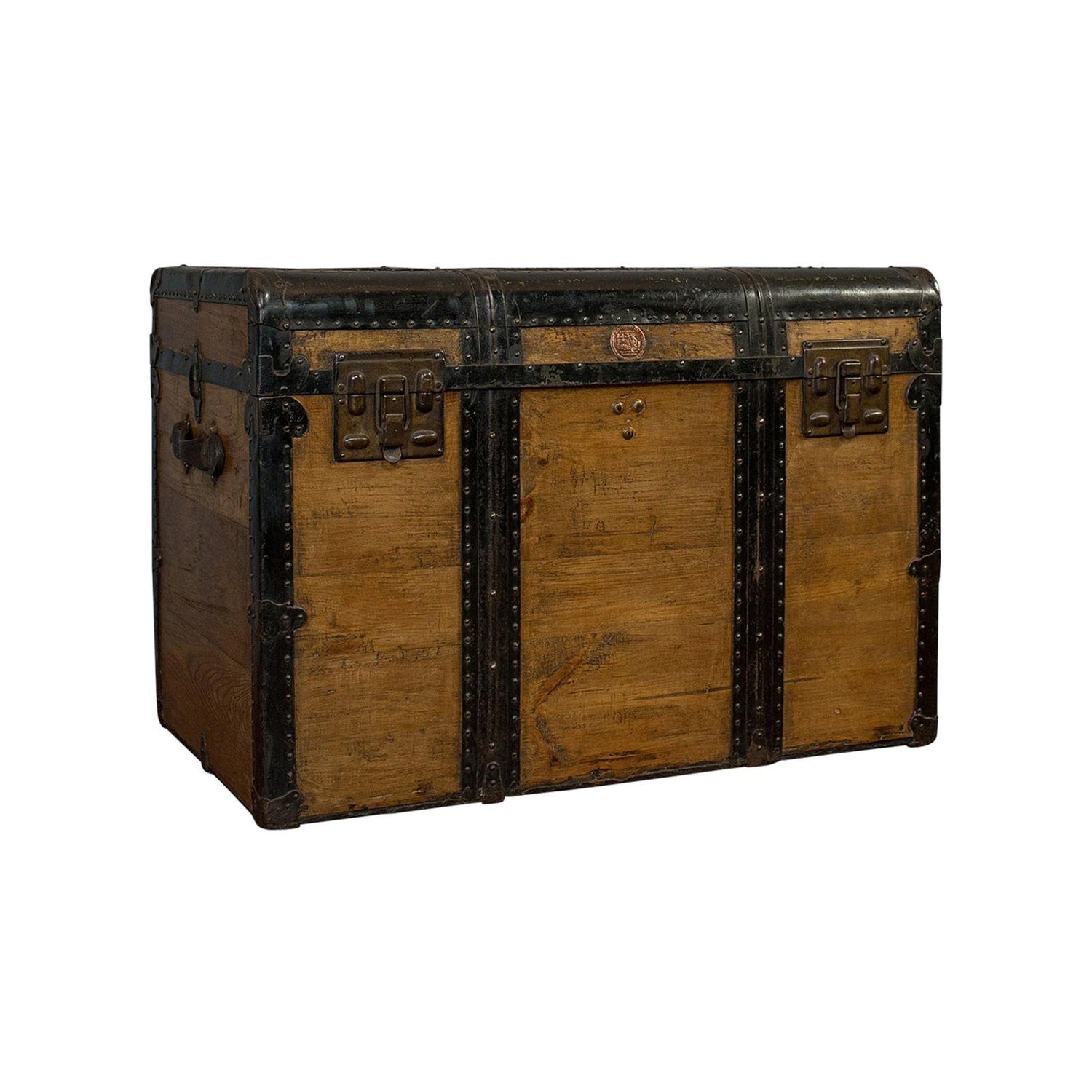 Antique German Steamer Trunk Chest Suitcase or Coffee Table — Ardesh