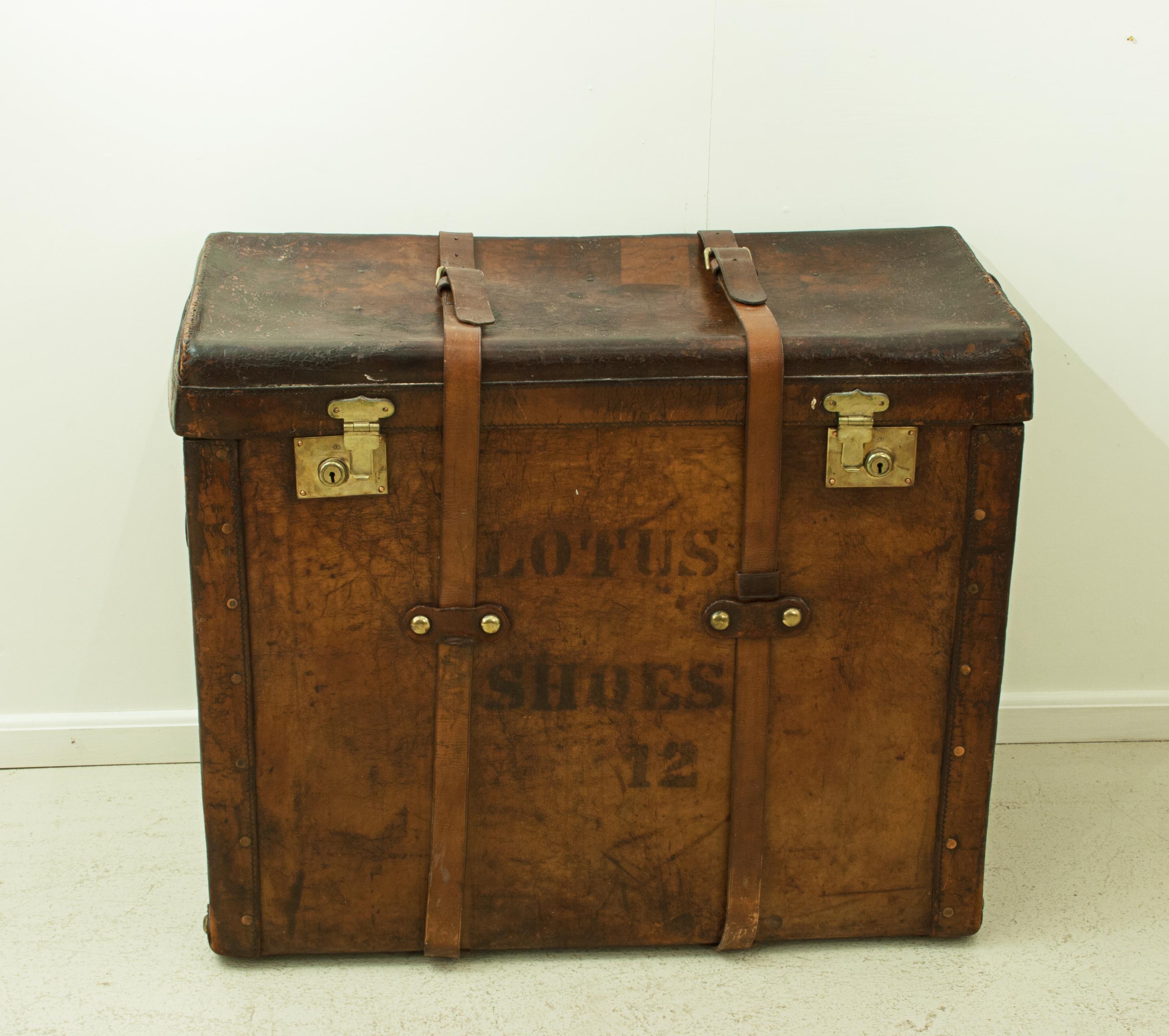 Large Antique Trunk for Shoes 1