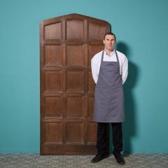 Large Antique Tudor Style 15-Panel Arched Door