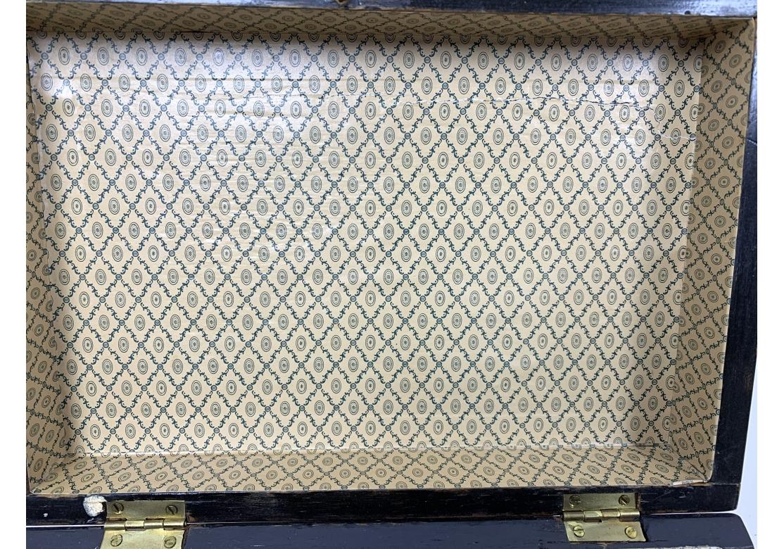 Gran caja antigua de Tunbridge Ware con tapa en venta 2