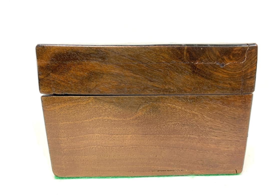 Gran caja antigua de Tunbridge Ware con tapa Victoriano en venta
