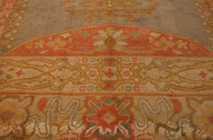 Large Antique Turkish Izmir Large Wool Carpet, ca. 1920