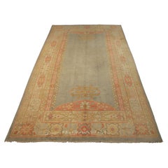 Large Antique Turkish Izmir Large Wool Carpet, ca. 1920