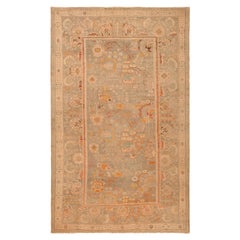 Large Antique Turkish Oushak Area Rug. Size: 10 ft x 16 ft 8 in