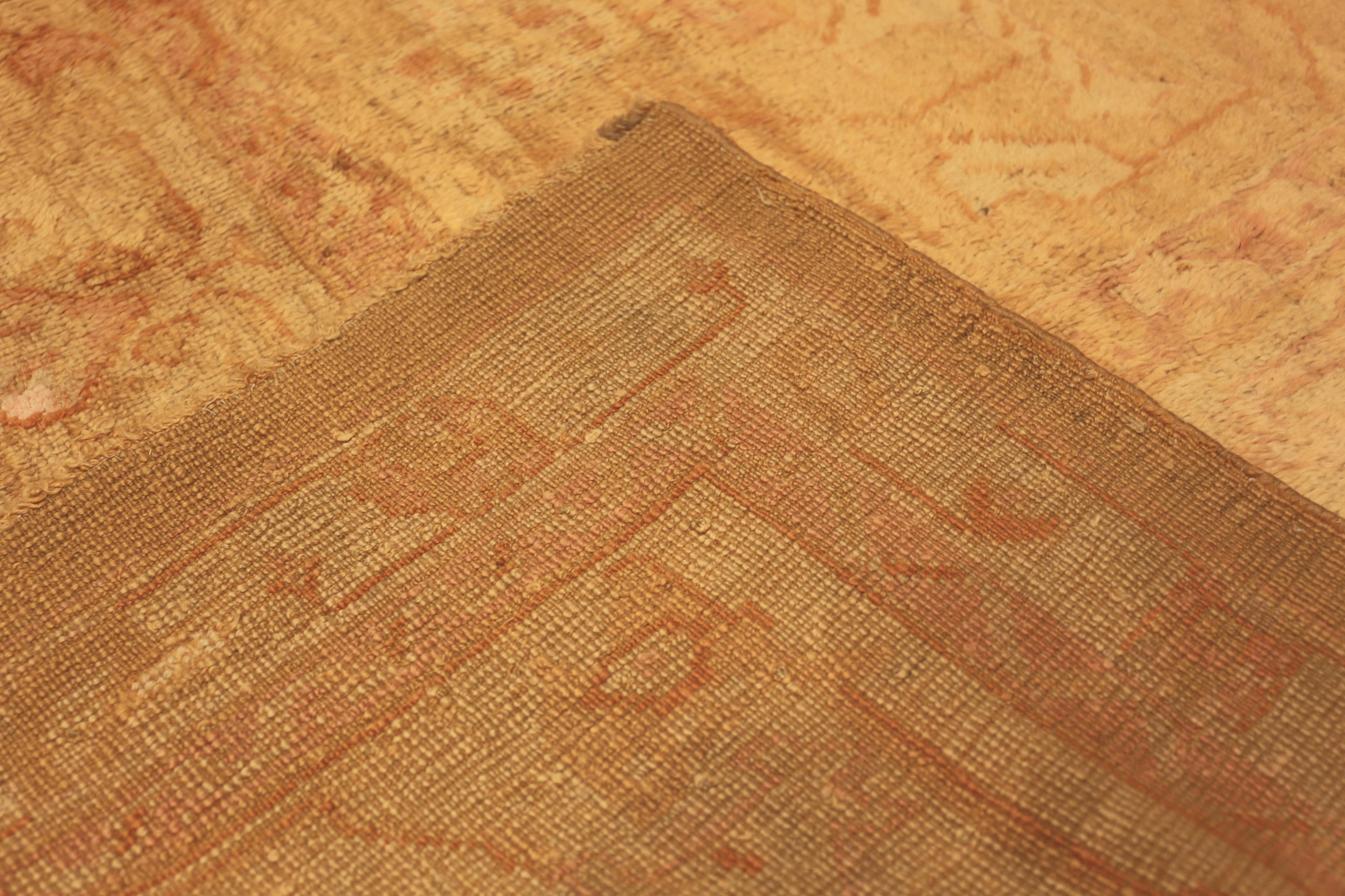 Antiker türkischer Oushak-Teppich. Größe: 12 ft 6 in x 17 ft 10 in (Wolle) im Angebot
