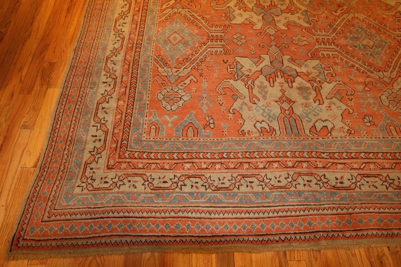 Wool Nazmiyal Collection Antique Turkish Oushak Rug. 14 ft 2 in x 20 ft  For Sale