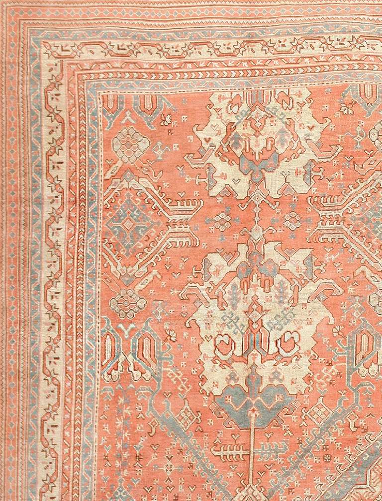 Nazmiyal Collection Antique Turkish Oushak Rug. 14 ft 2 in x 20 ft  For Sale 1