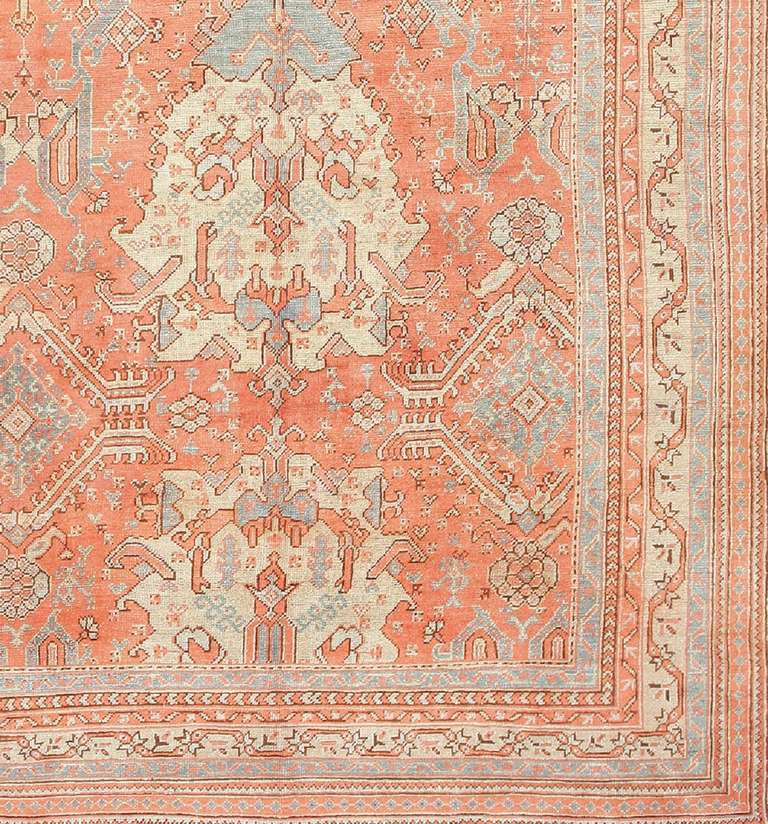 Nazmiyal Collection Antique Turkish Oushak Rug. 14 ft 2 in x 20 ft  For Sale 3
