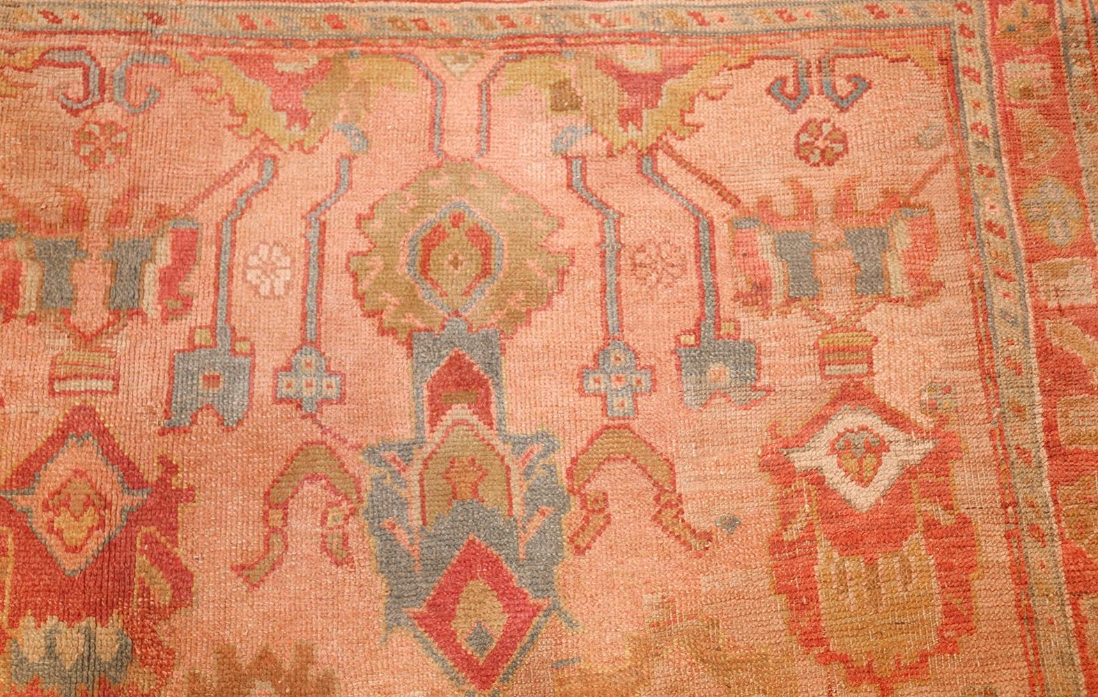 Antique Turkish Oushak Rug. Size: 14 ft 7 in x 17 ft 6 in For Sale 1