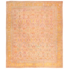 Tapis turc ancien d'Oushak Taille : 14 ft 7 in x 17 ft 6 in