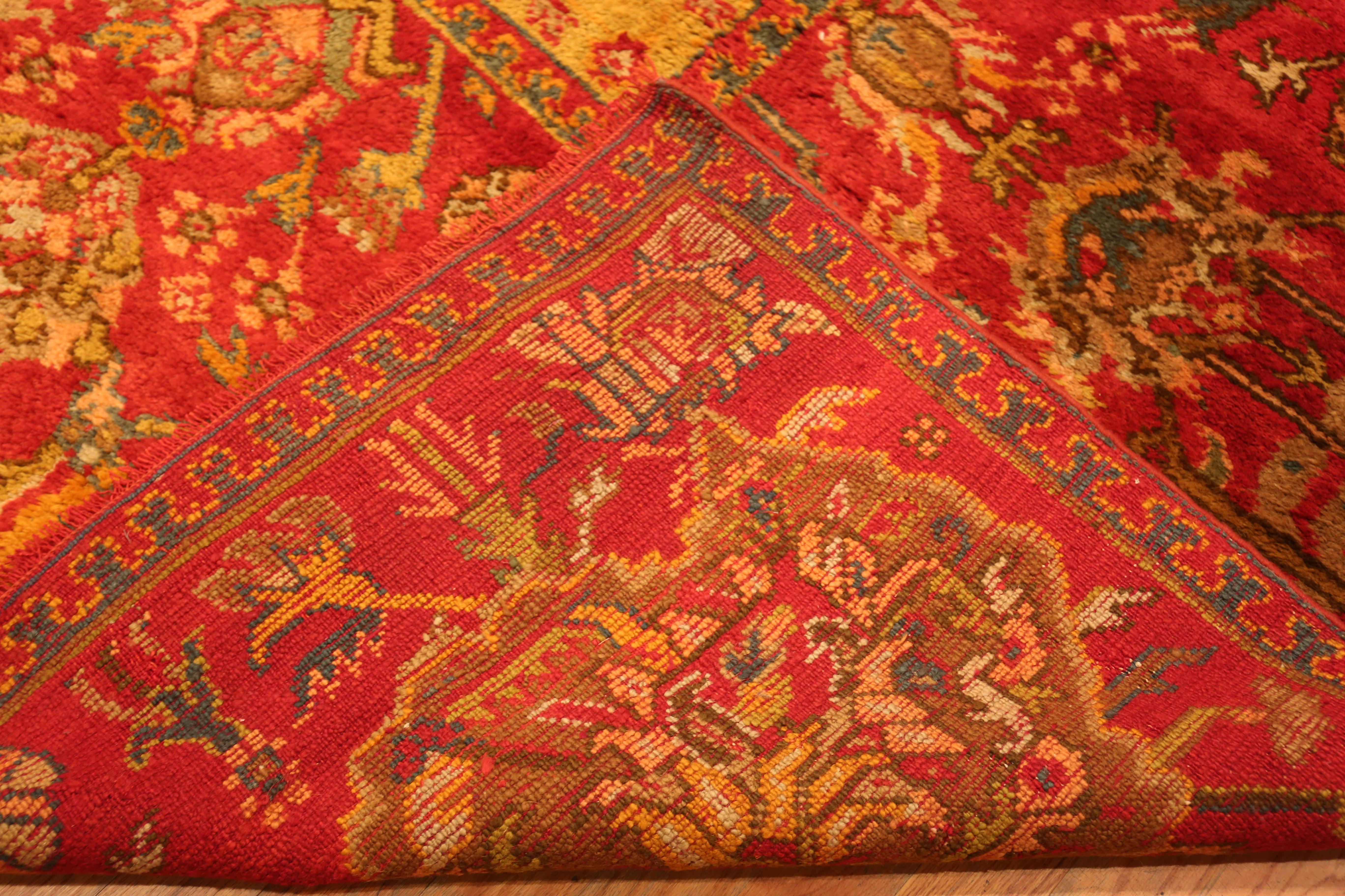 Antique Turkish Oushak Rug. Size: 16 ft 4 in x 20 ft For Sale 2