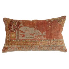 Large Antique Turkish Rug Pillow