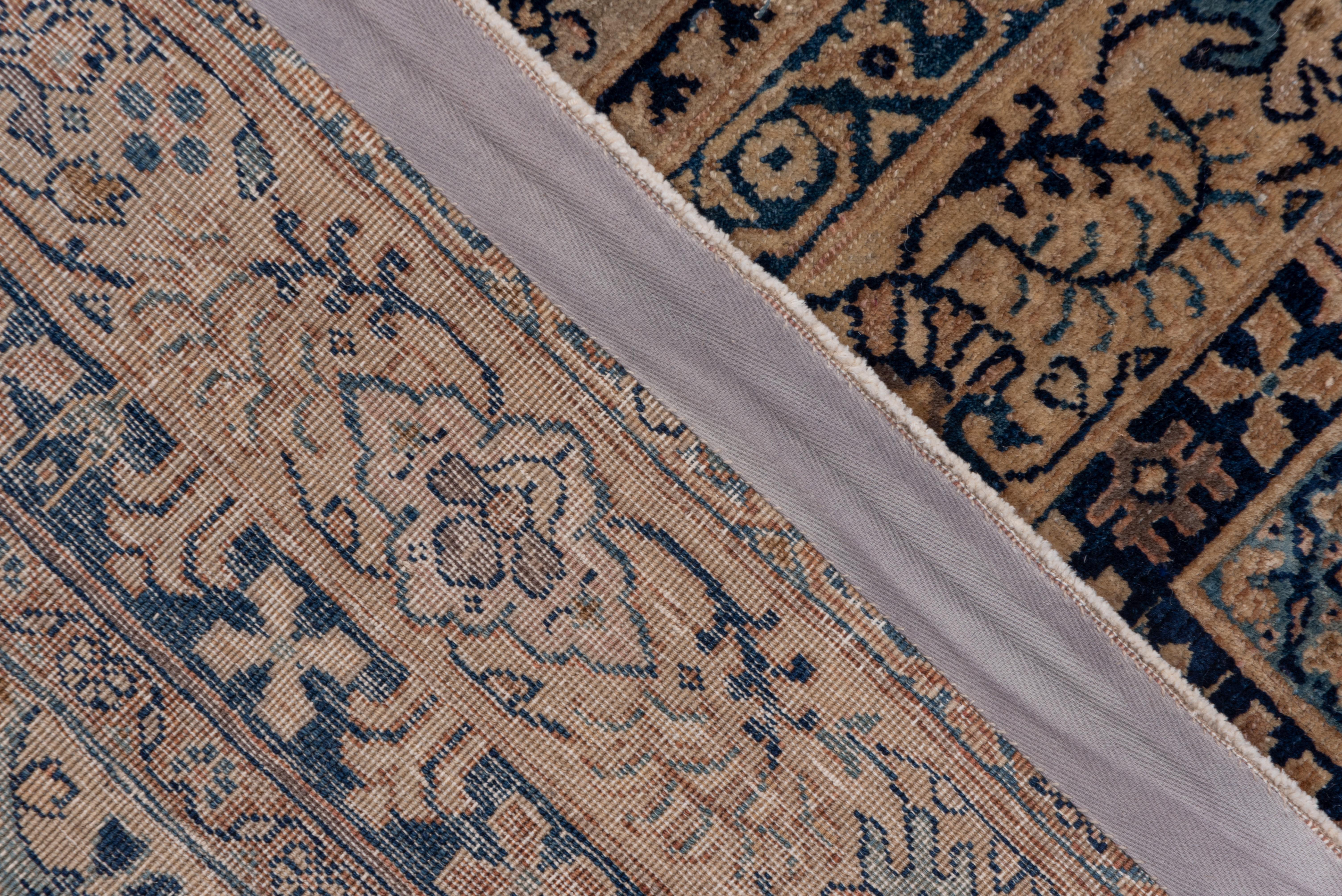 Large Antique Turkish Sivas Carpet, Navy Tones, Center Medallion, circa 1920s For Sale 1