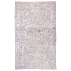 Large Vintage Turkish Sivas Carpet, Soft Palette, Light Colors, circa 1930s