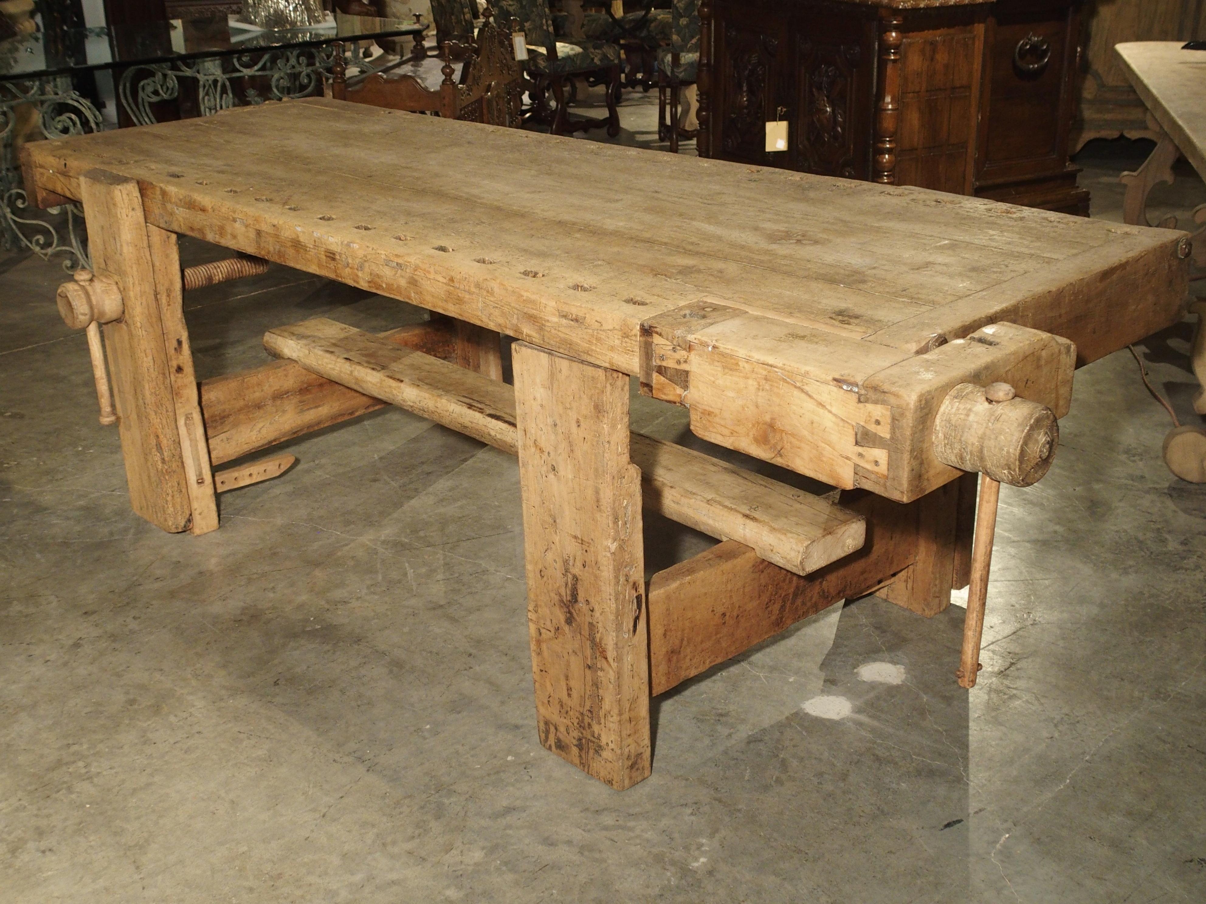 Large Antique Tuscan Work Bench, circa 1865 3