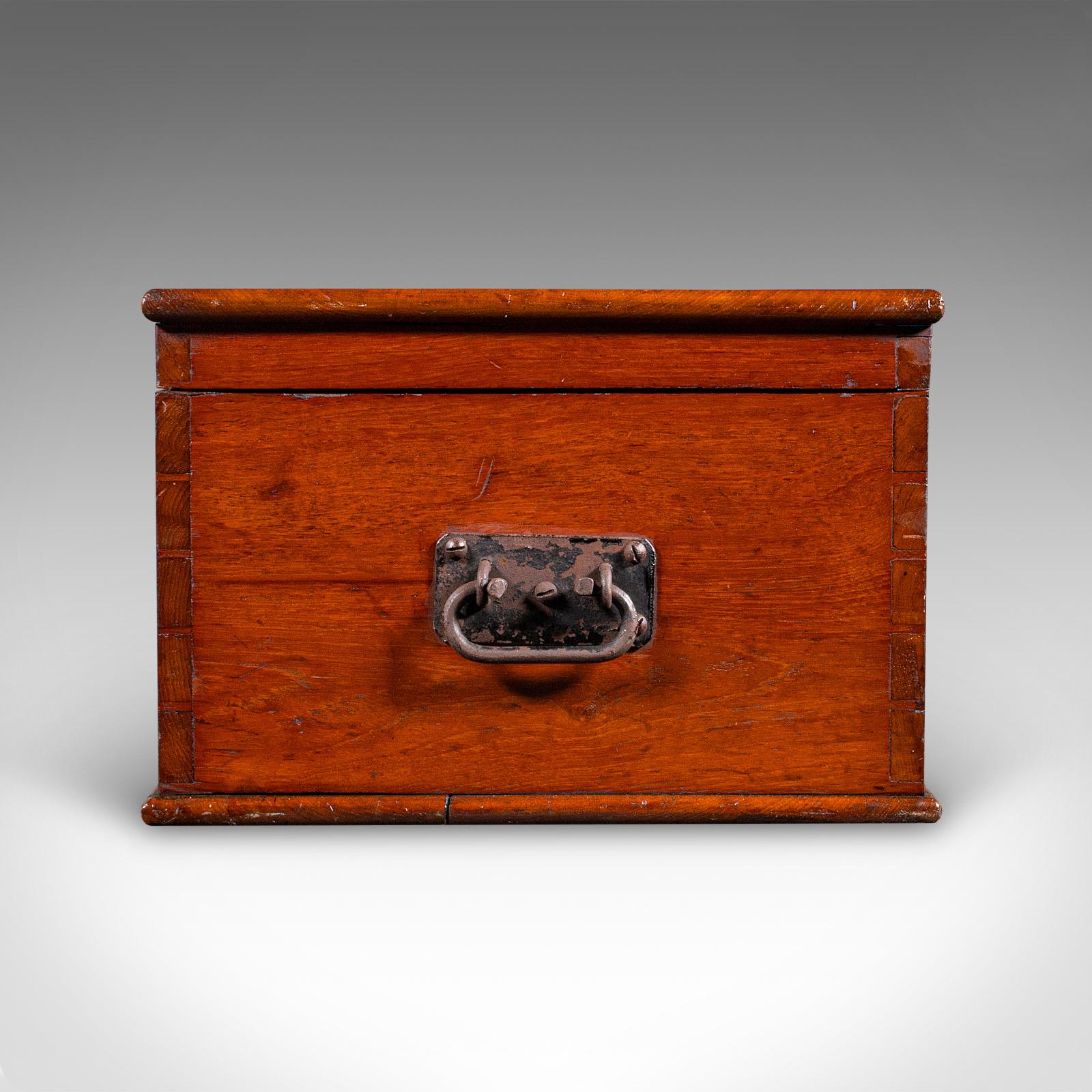 19th Century Large Antique Under Bed Storage Chest, English, Walnut, Country House, Victorian