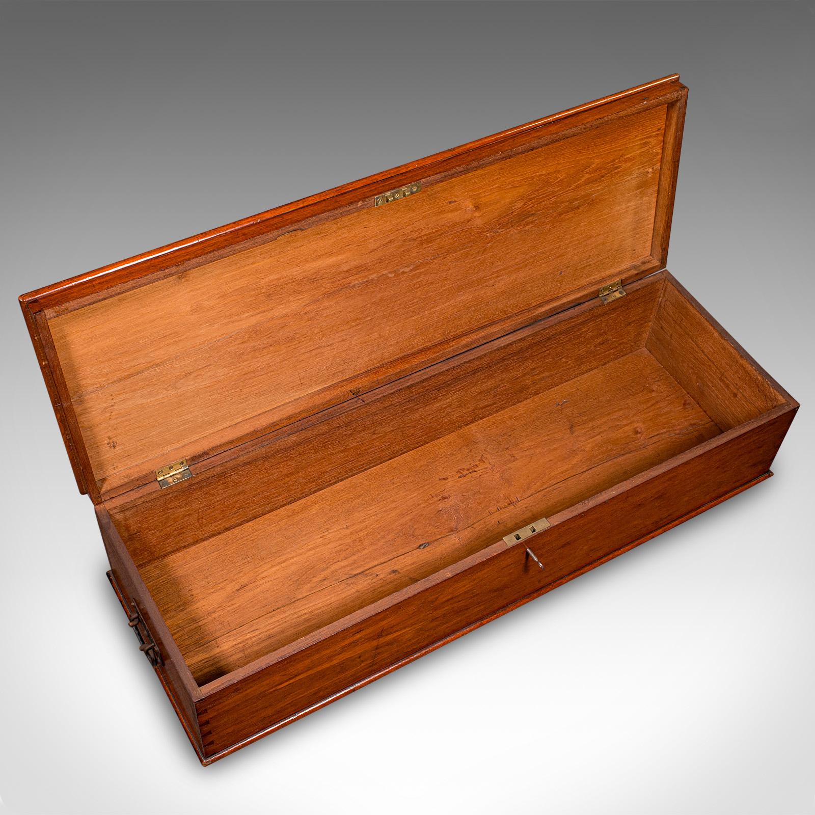 Large Antique Under Bed Storage Chest, English, Walnut, Country House, Victorian 3