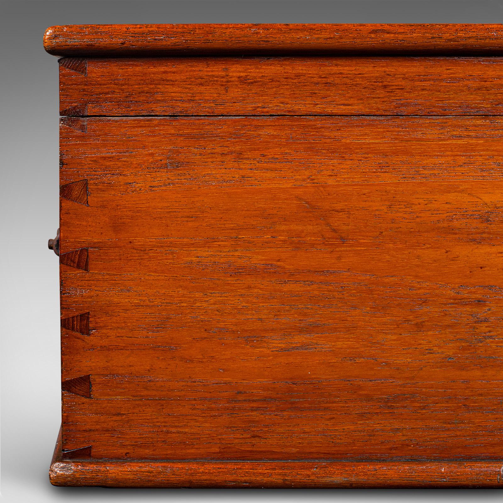 Large Antique Under Bed Storage Chest, English, Walnut, Country House, Victorian 4