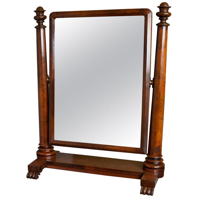 Large Antique Vanity Mirror English, Regency, Toilet, Swing, Platform circa 1830 at 1stDibs