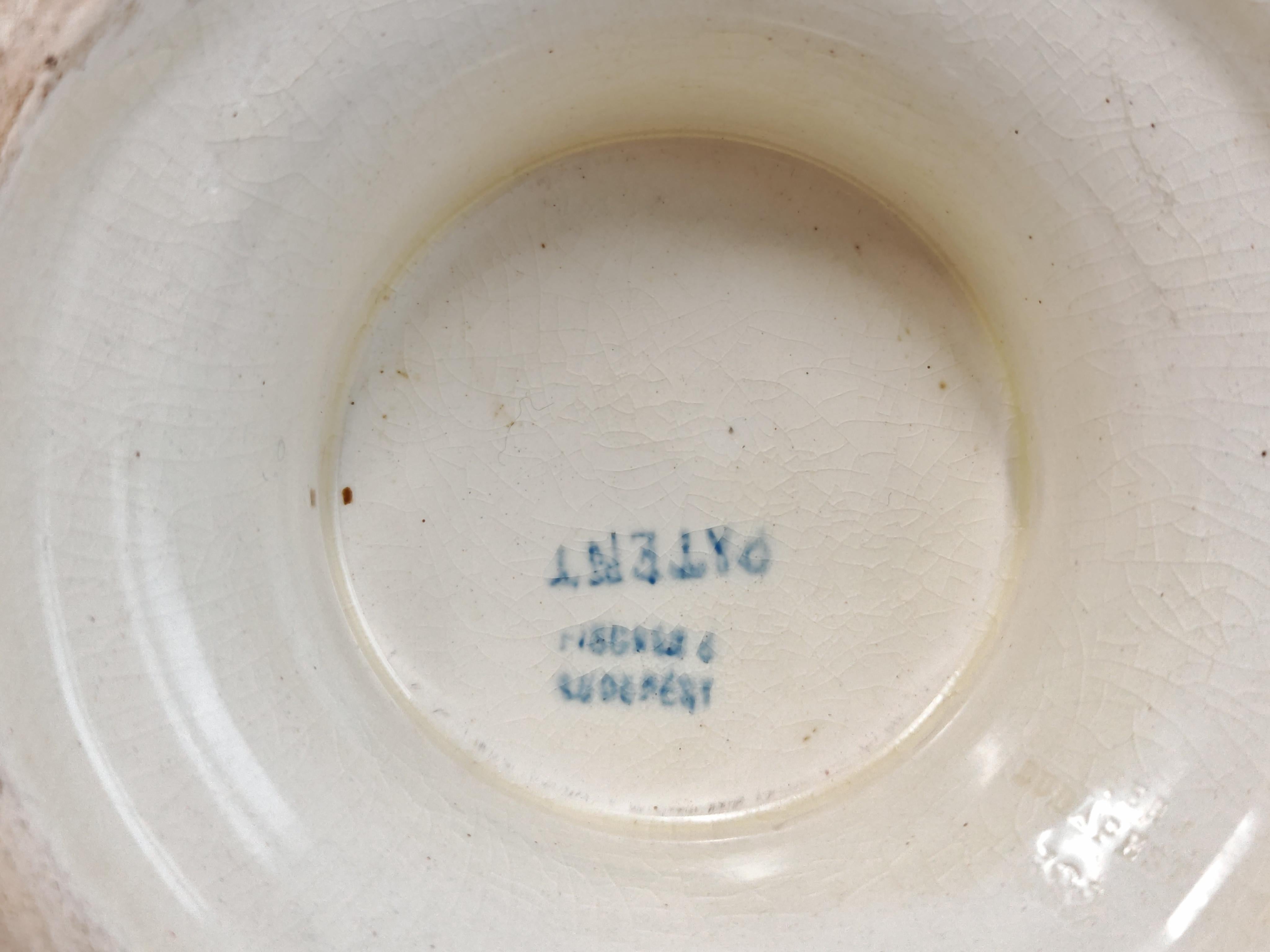 Grande vaso antico di Fischer Budapest, Ungheria, XIX secolo in vendita 3