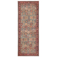 Large Antique Vase Design Indian Agra Rug. Size: 13 ft x 34 ft