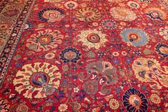 Nazmiyal Antique Vase Design Persian Tabriz Rug. Size: 12 ft 10 in x 19 ft 6 in