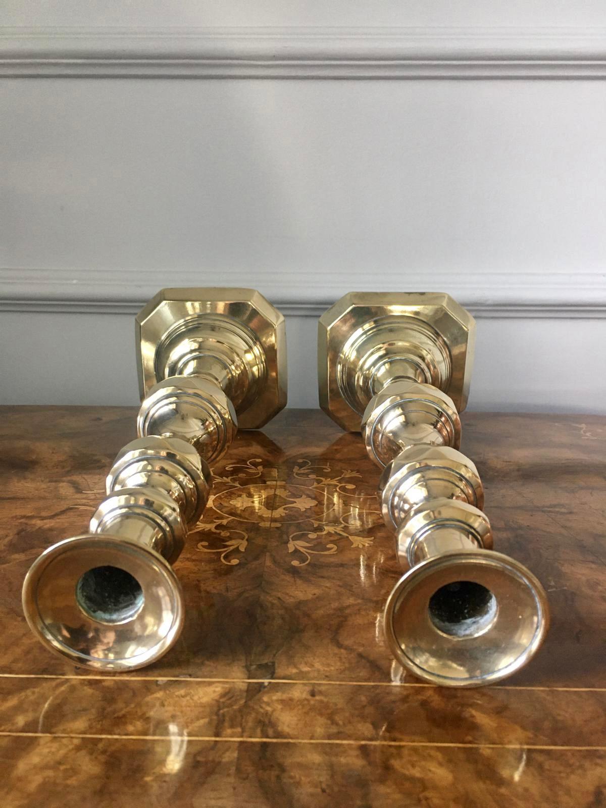 antique brass candlesticks for sale