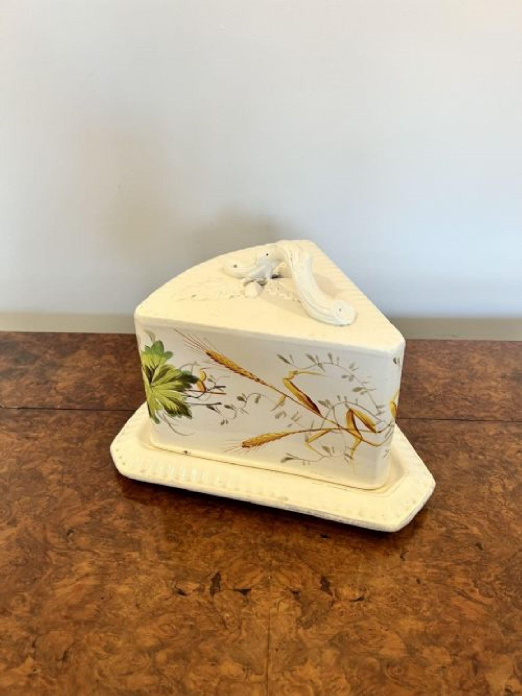 vintage covered cheese dish