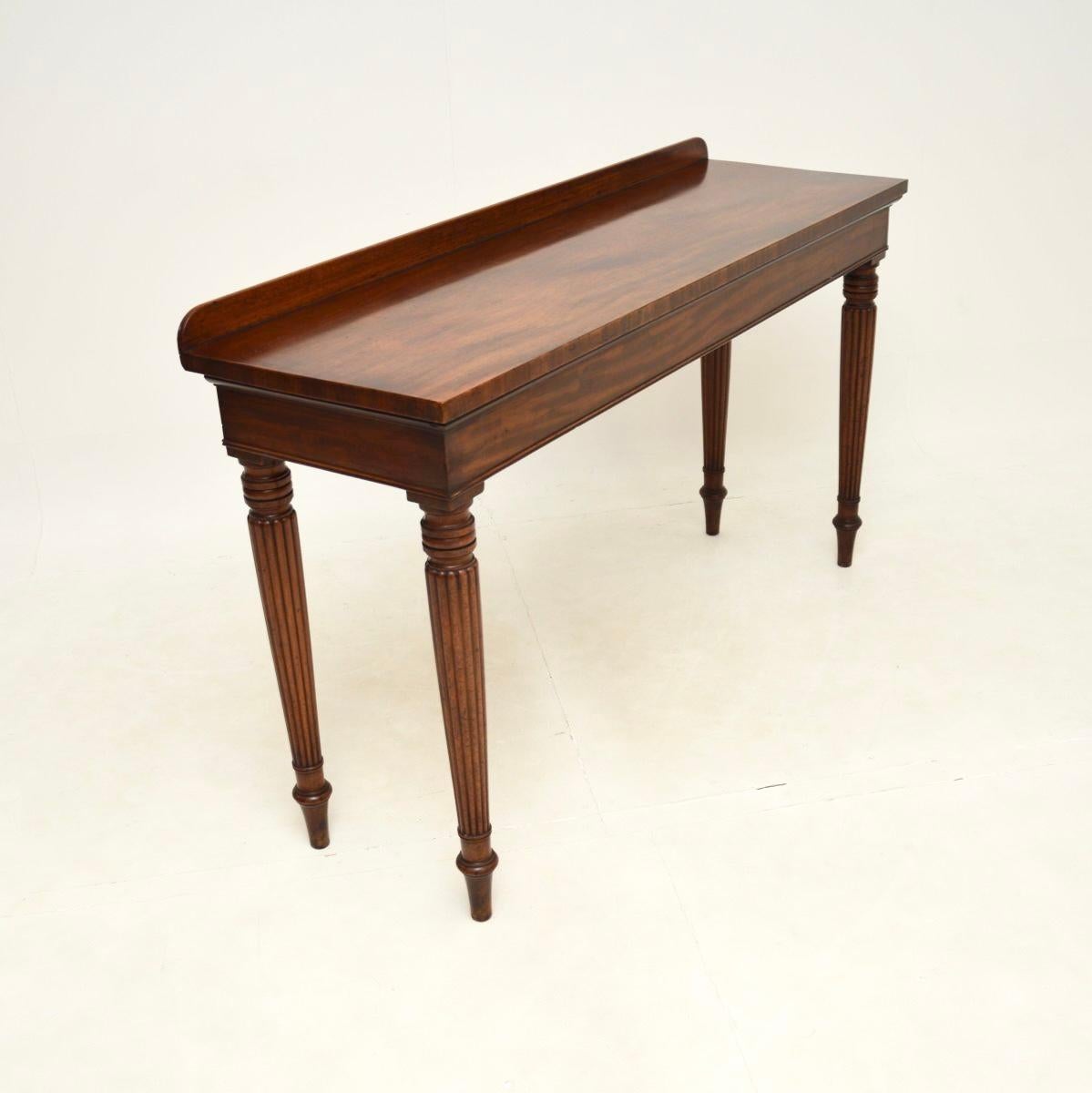 Early Victorian Large Antique Victorian Console Table For Sale