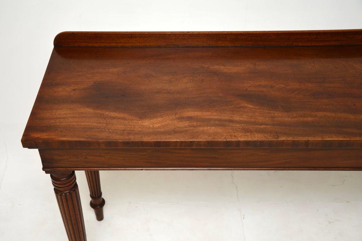 Mid-19th Century Large Antique Victorian Console Table For Sale