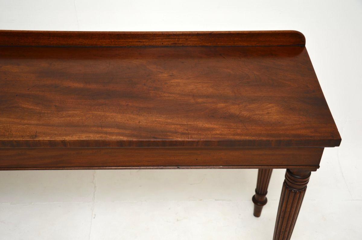 Wood Large Antique Victorian Console Table For Sale