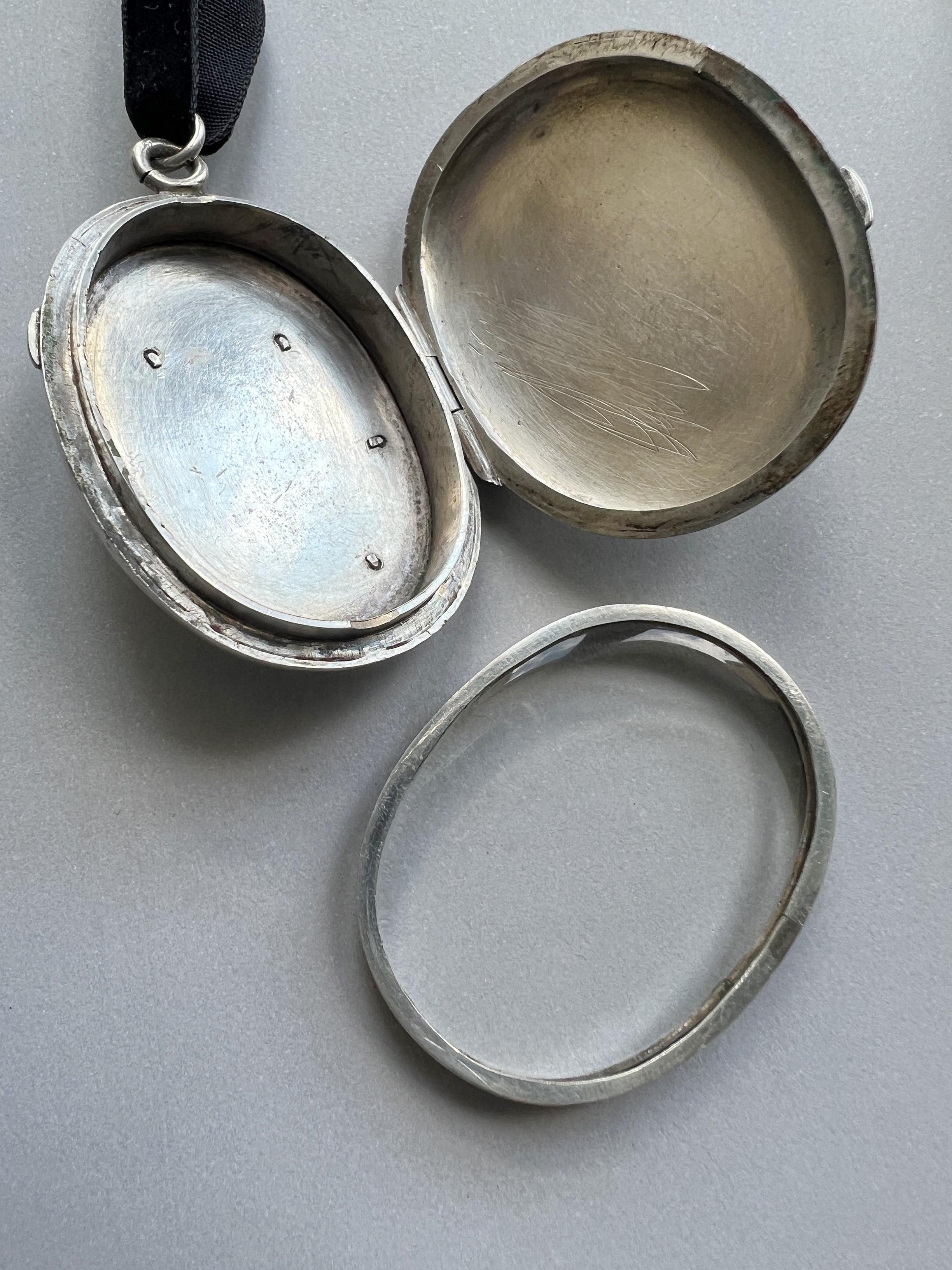 large sterling silver locket