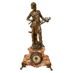 Large Antique Victorian French Mantel Clock