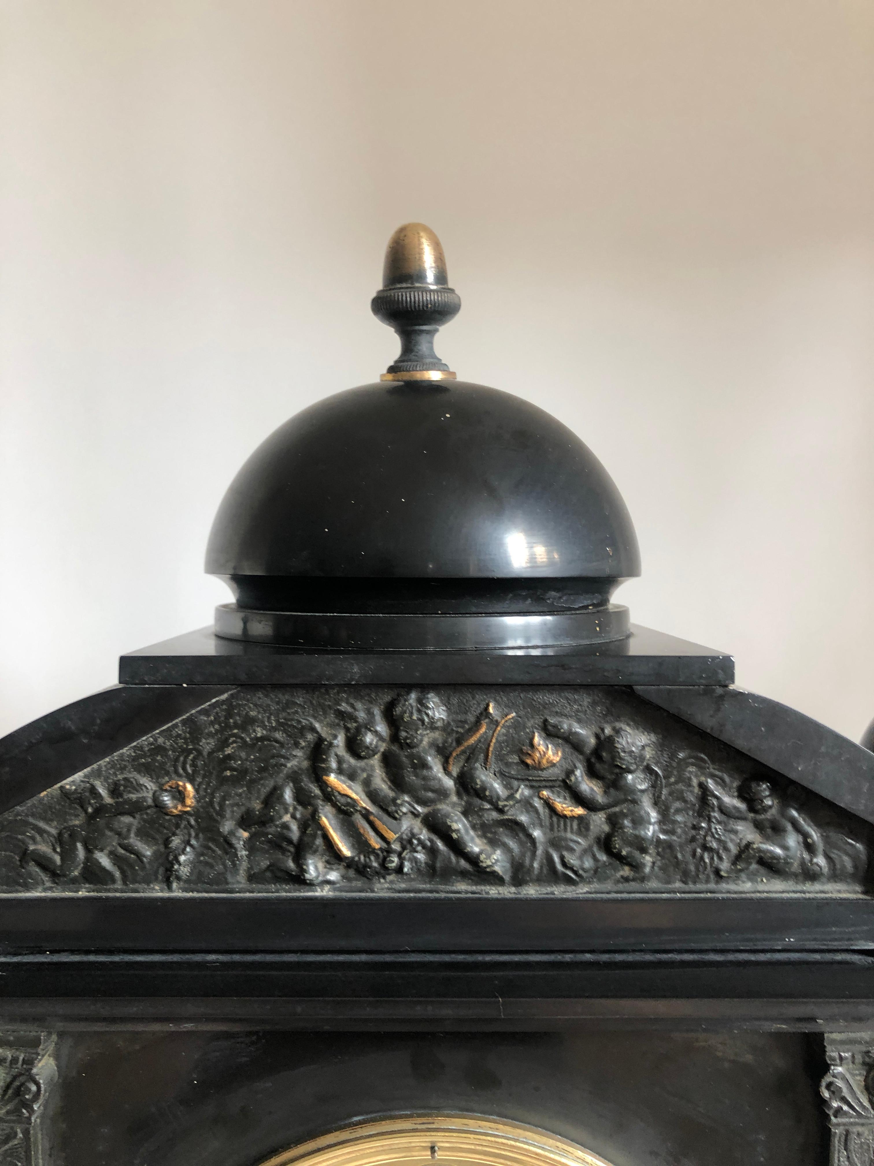 antique victorian mantel clock