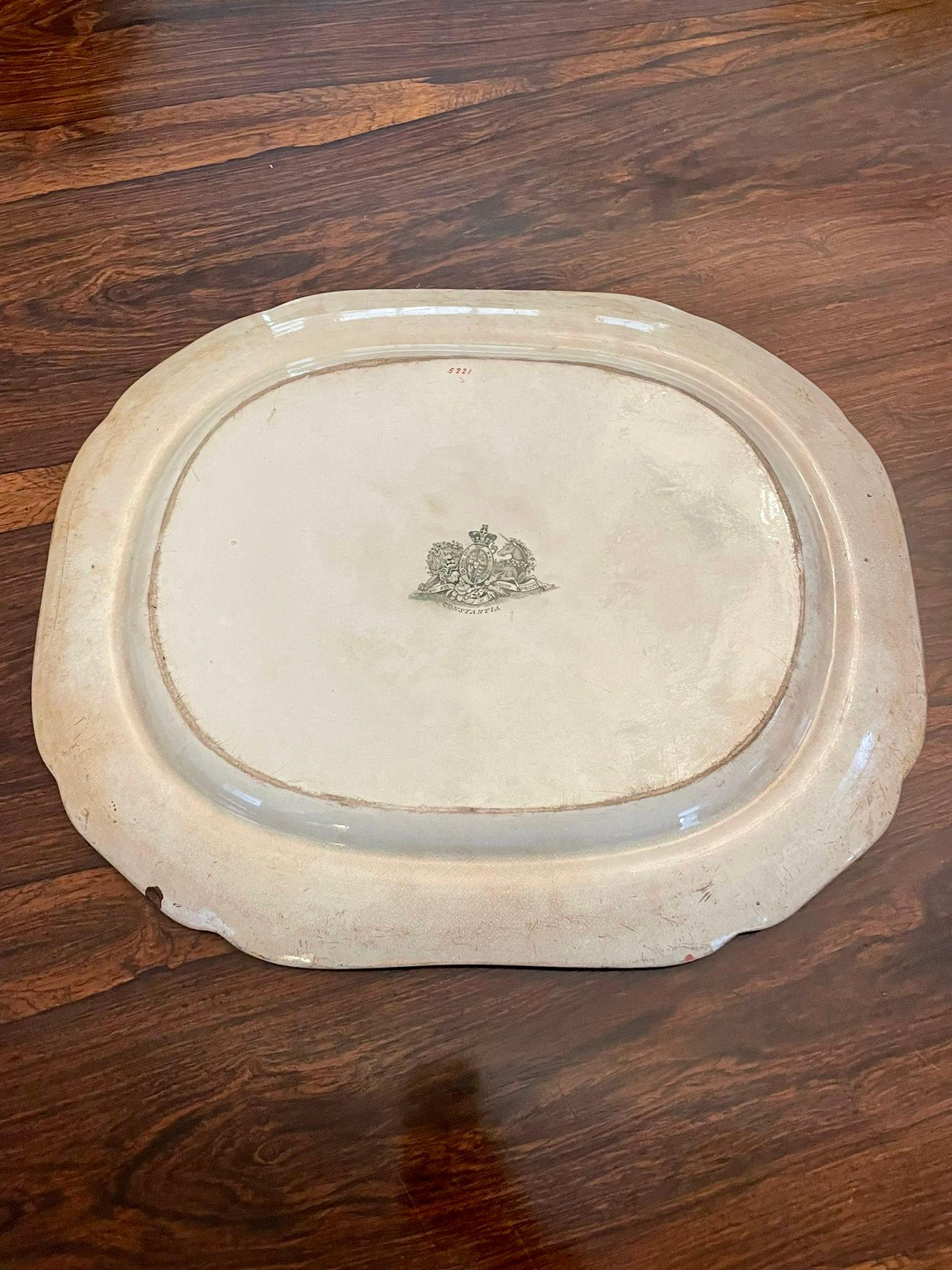 Large Antique Victorian Meat Plate In Good Condition For Sale In Suffolk, GB