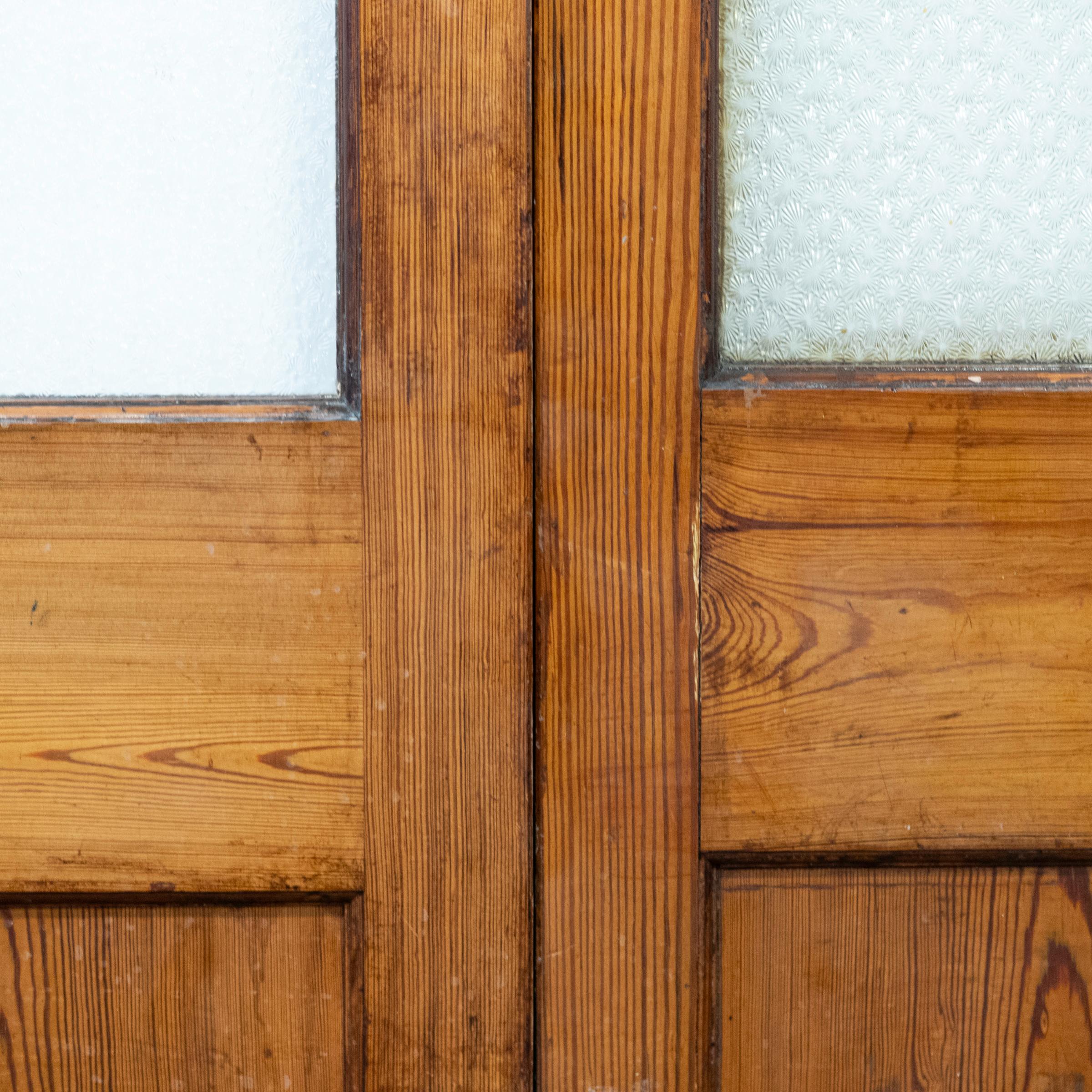 Large Antique Victorian Modular Glazed Room Divider  Partition Doors For Sale 5