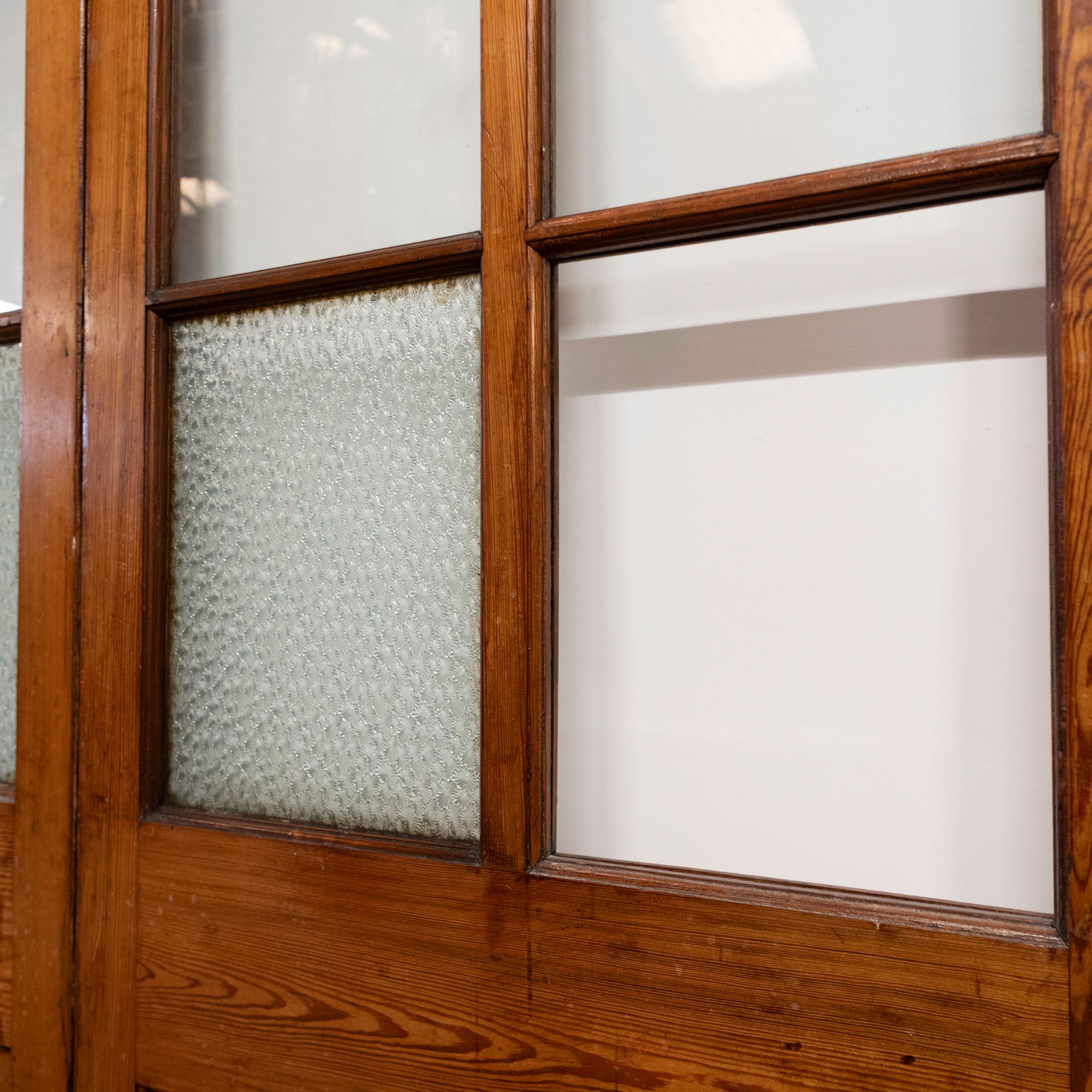 Large Antique Victorian Modular Glazed Room Divider  Partition Doors For Sale 7