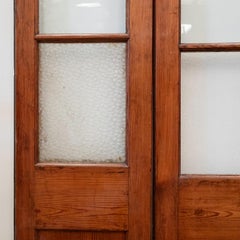 Large Antique Victorian Modular Glazed Room Divider  Partition Doors