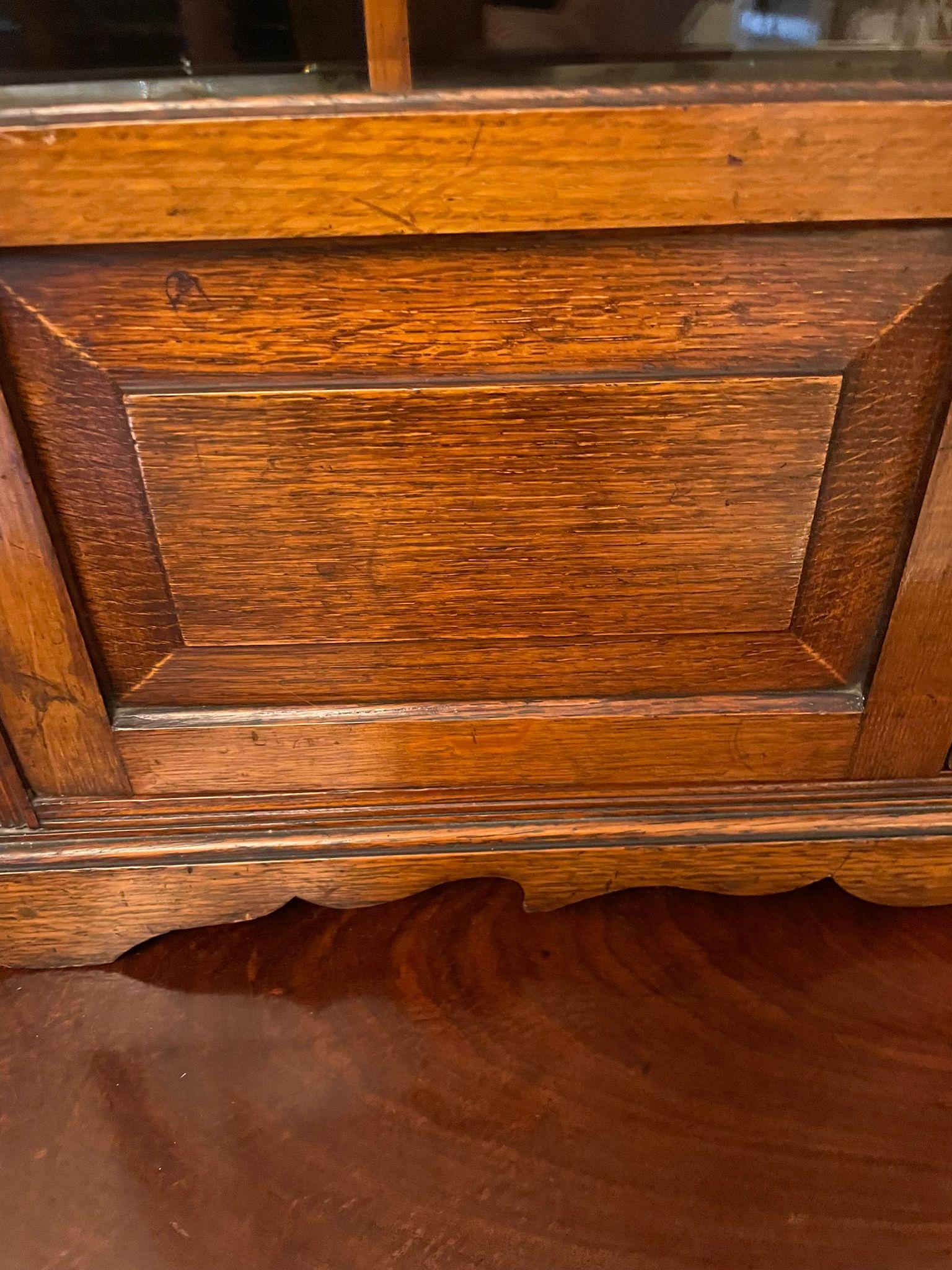 Large Antique Victorian Oak Smokers Cabinet 6