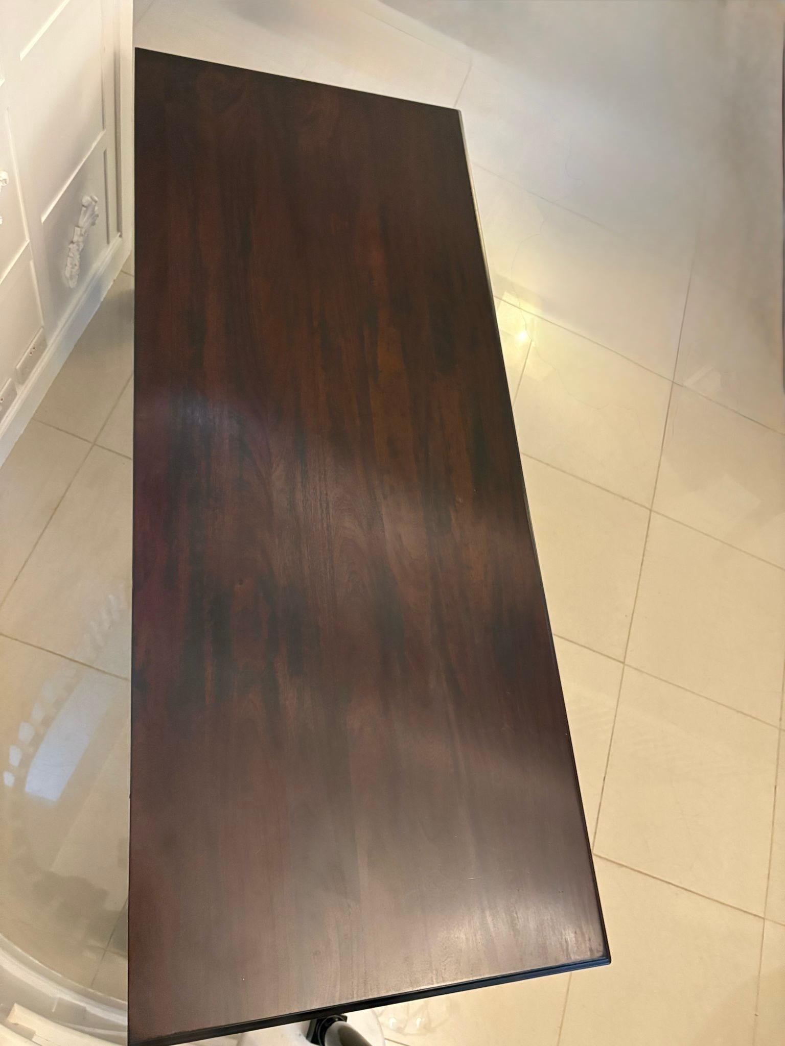 Other Large Antique Victorian Outstanding Quality Carved Mahogany Console Table For Sale