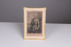 Large Antique Victorian Picture Frame, Brass, France, 1870s, 16 x 25 cm