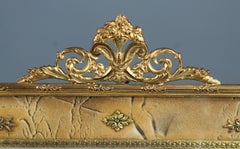 Grande cornice antica vittoriana, ottone, Francia, 1890, 16 x 22 cm