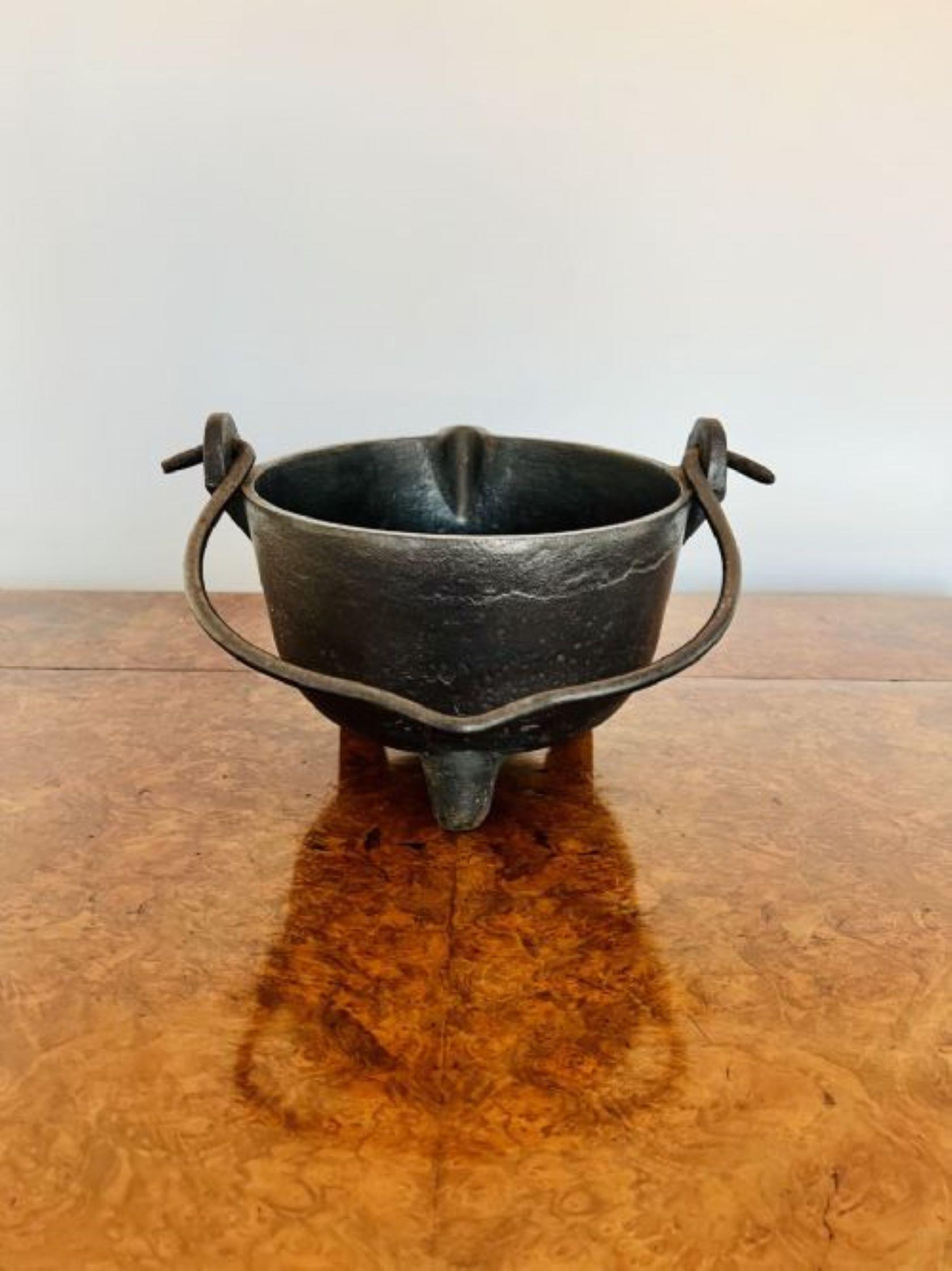 old cast iron cauldron