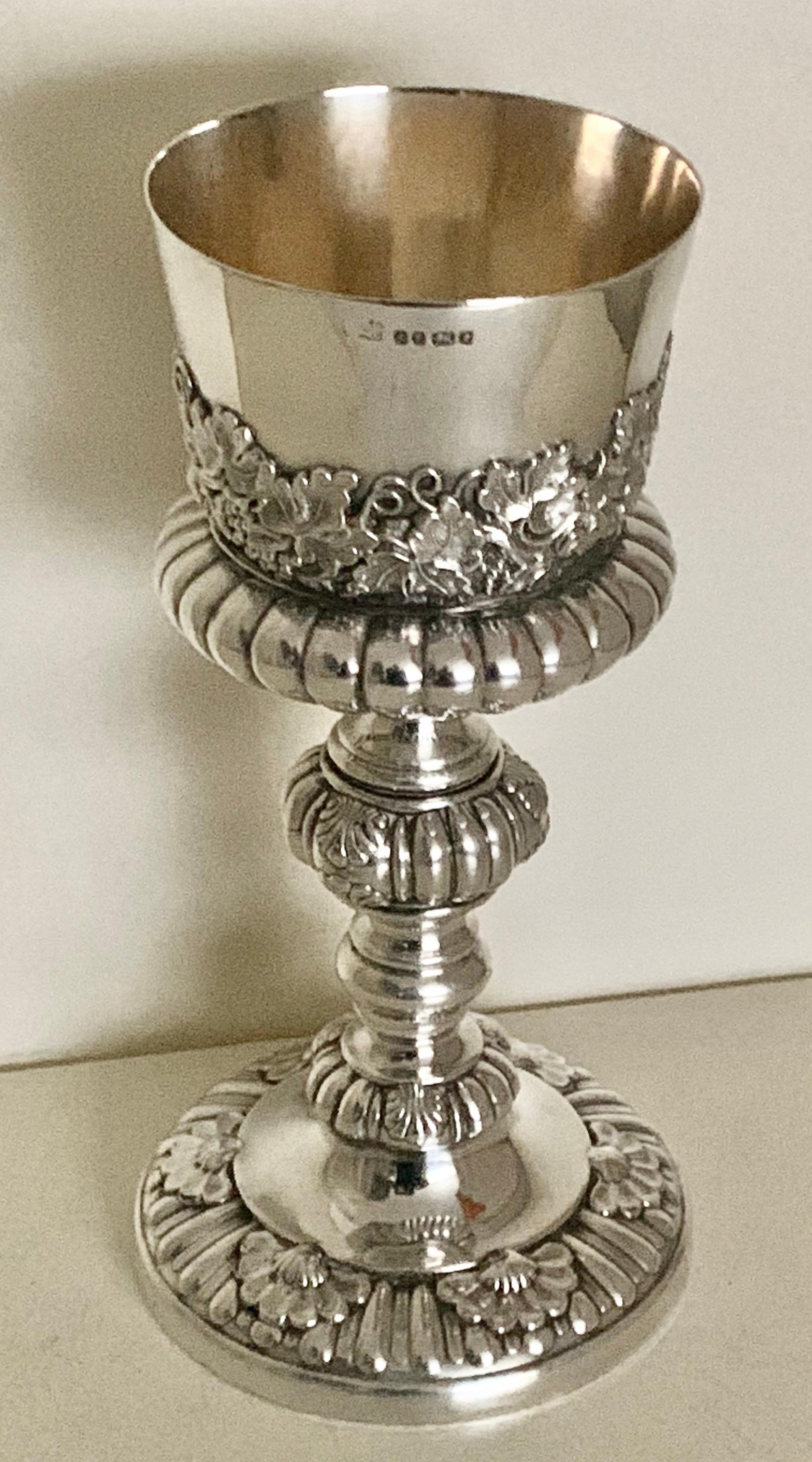 antique sterling silver chalice