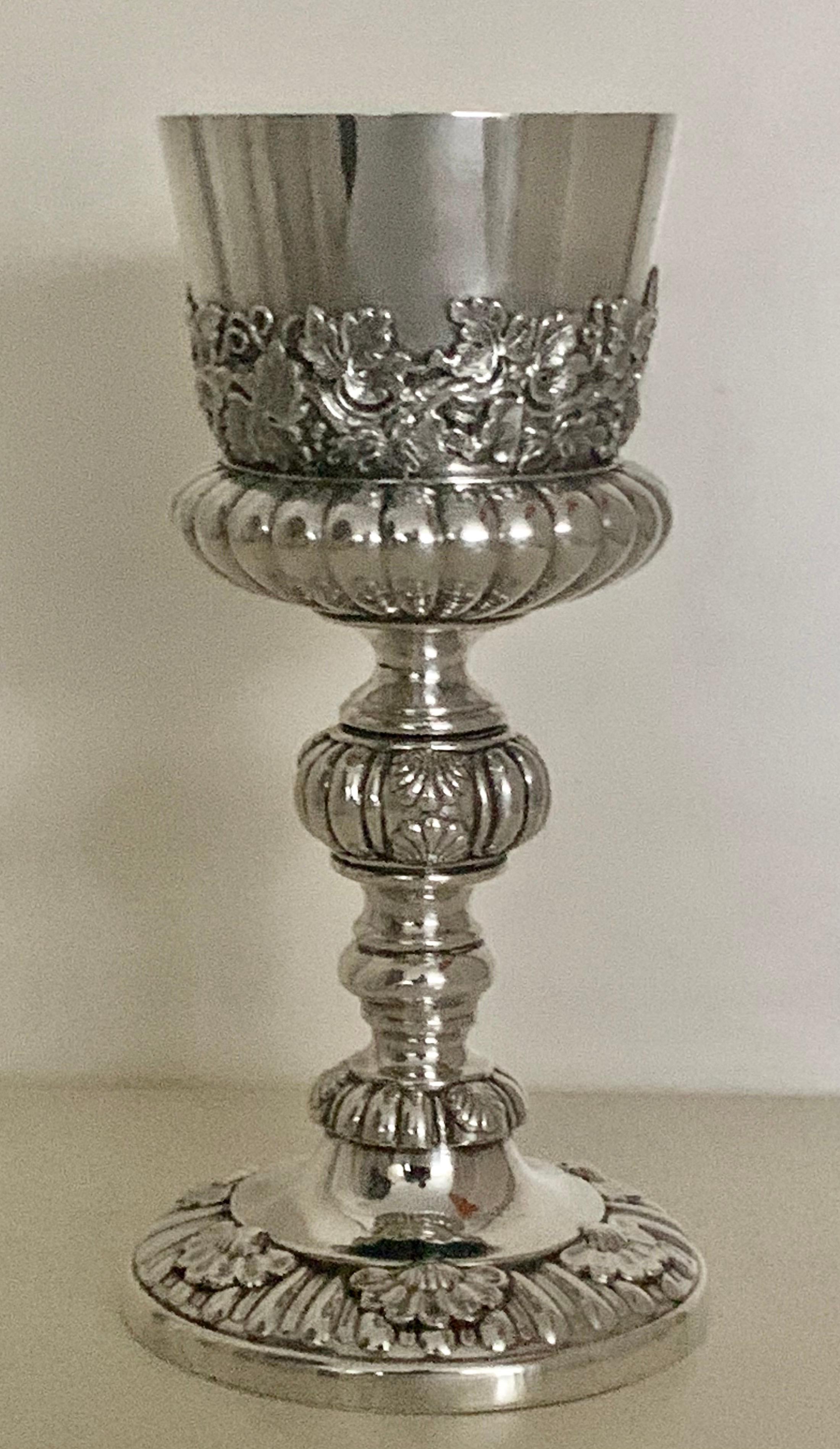 Large Antique Victorian Sterling Silver Chalice Circa 1872 In Good Condition In London, GB