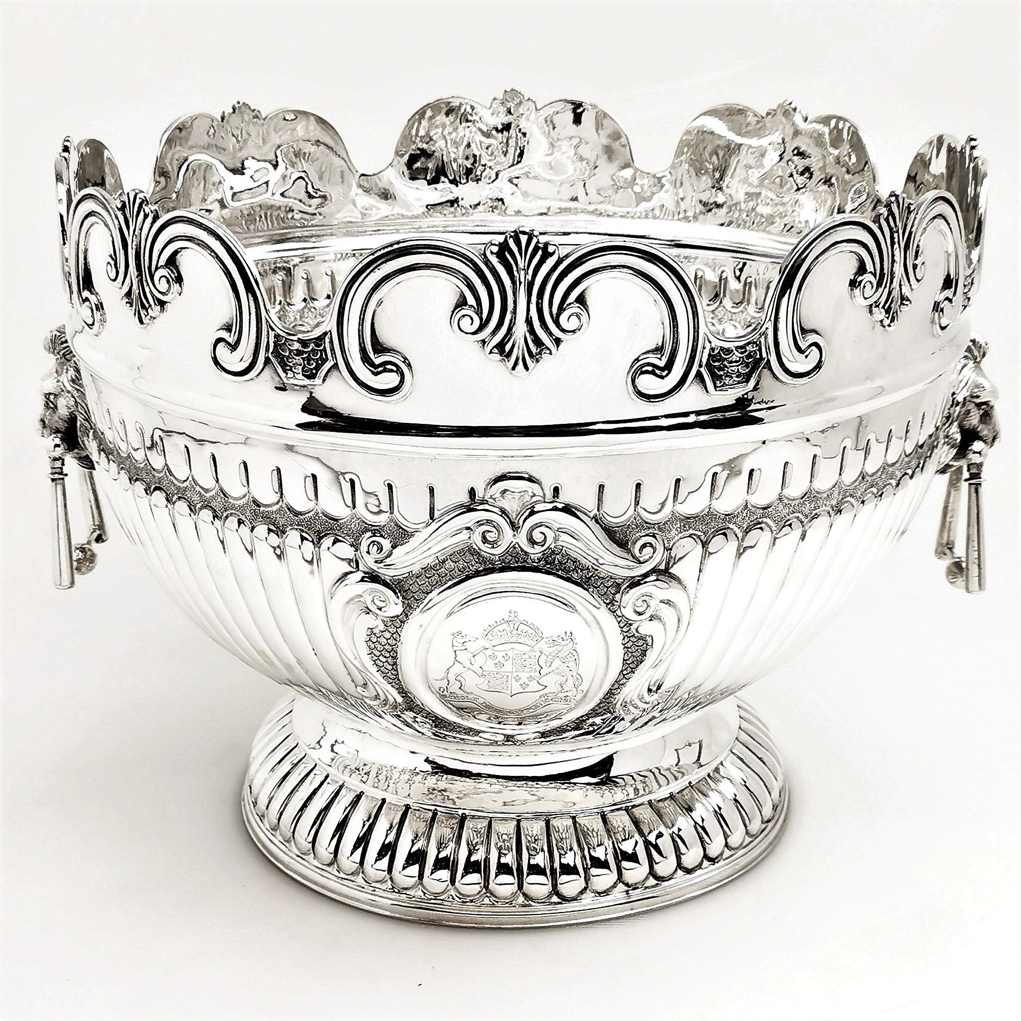silver wine cooler bowl