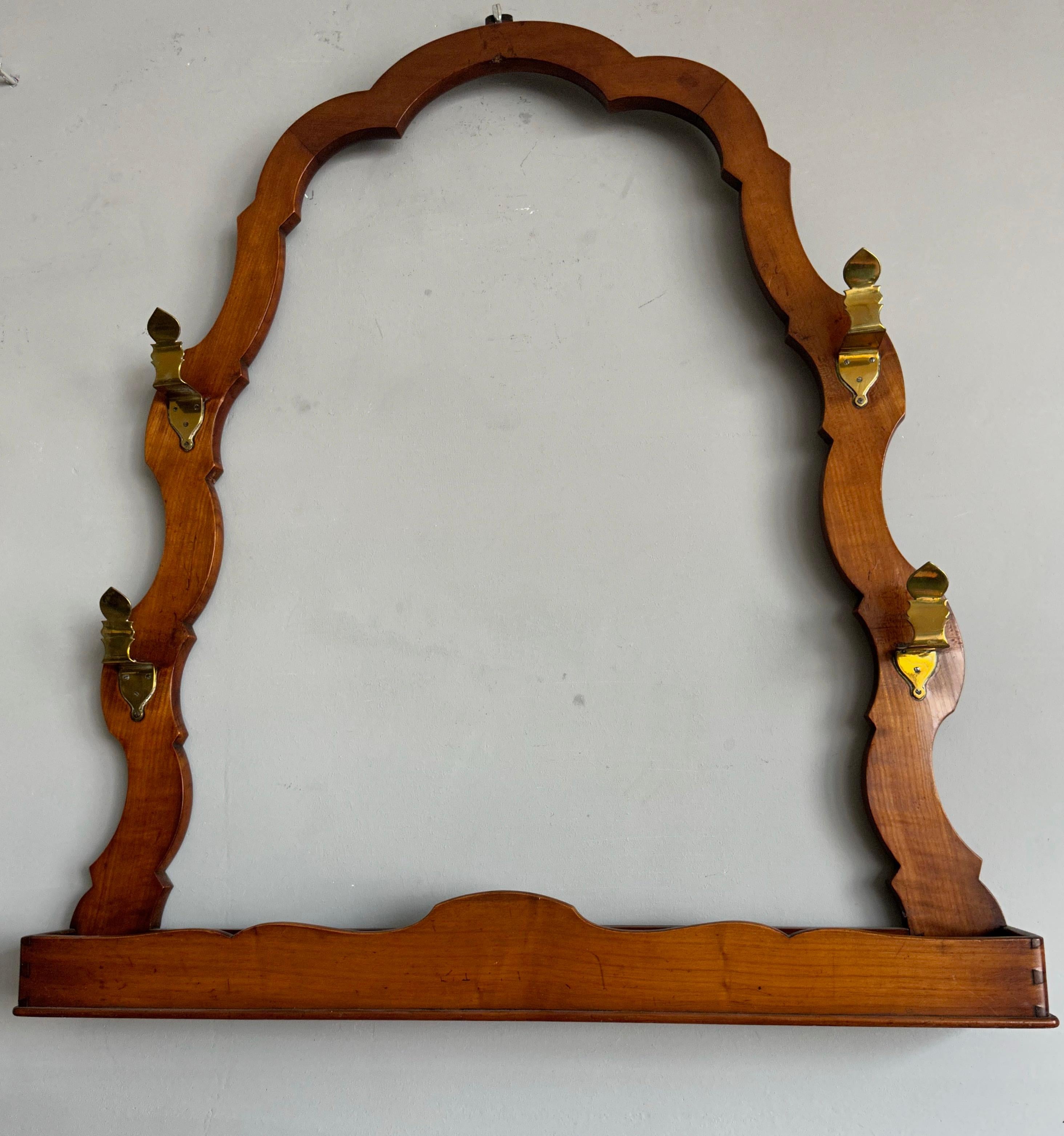 Large Antique Victorian Two Rifle Rack / Wall-Mounted Gun Display Rack with Box For Sale 1
