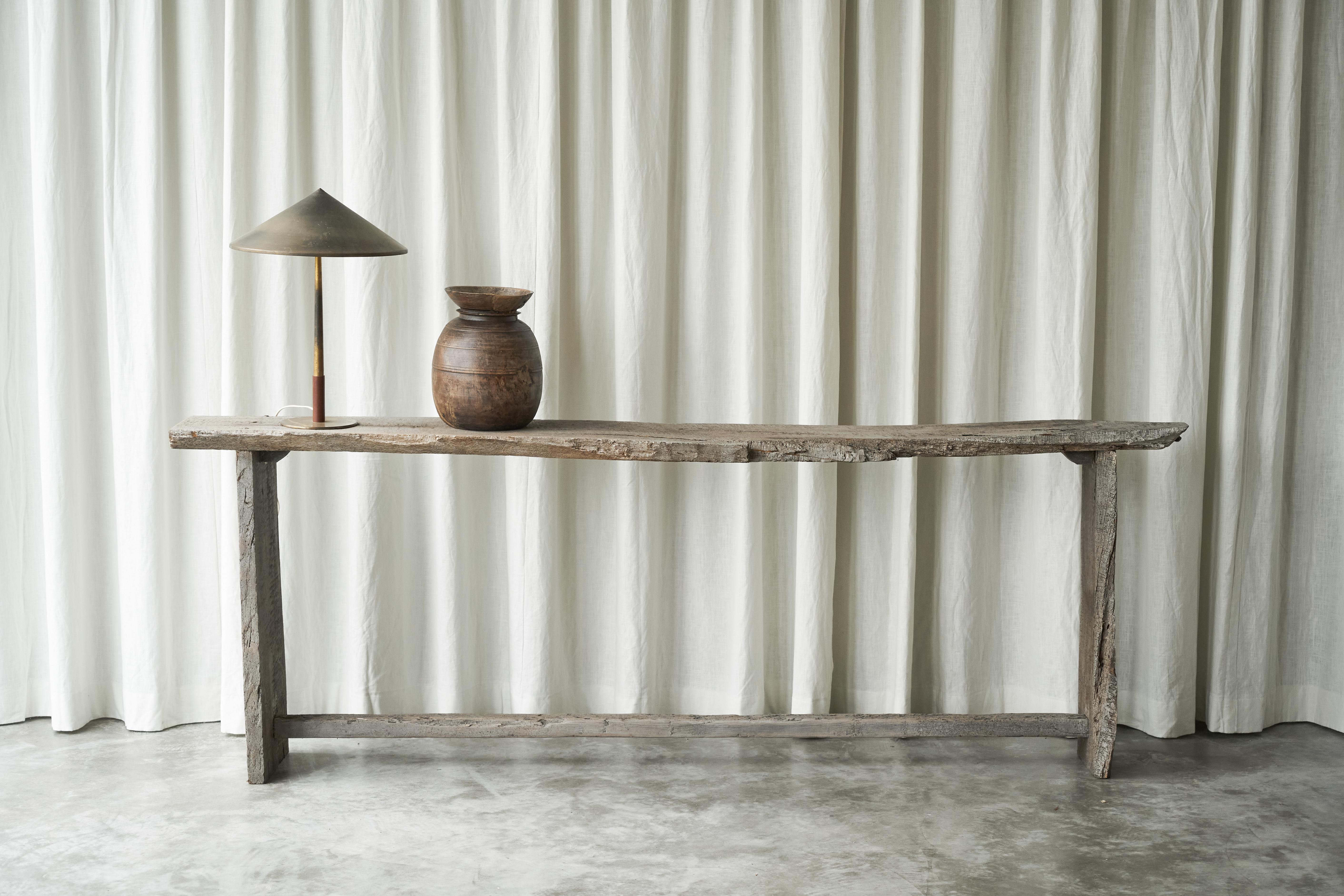 Large Antique Wabi Sabi Console Table, 19th Century.

This antique console table is a true gem coming from a centuries old German farmhouse. Probably dating to the early 19th century - it could even be older - this console table is a true wabi sabi